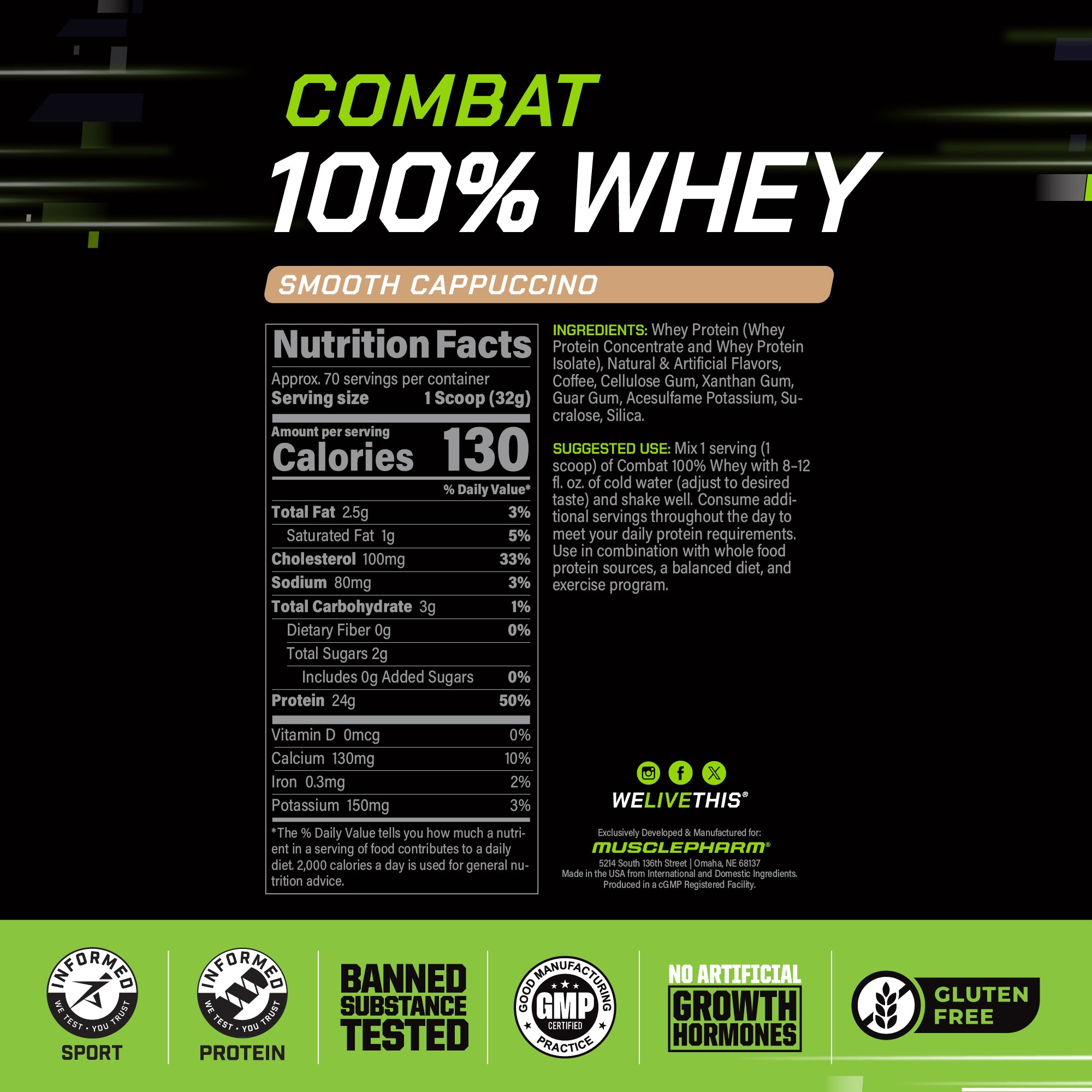 COMBAT 100% WHEY