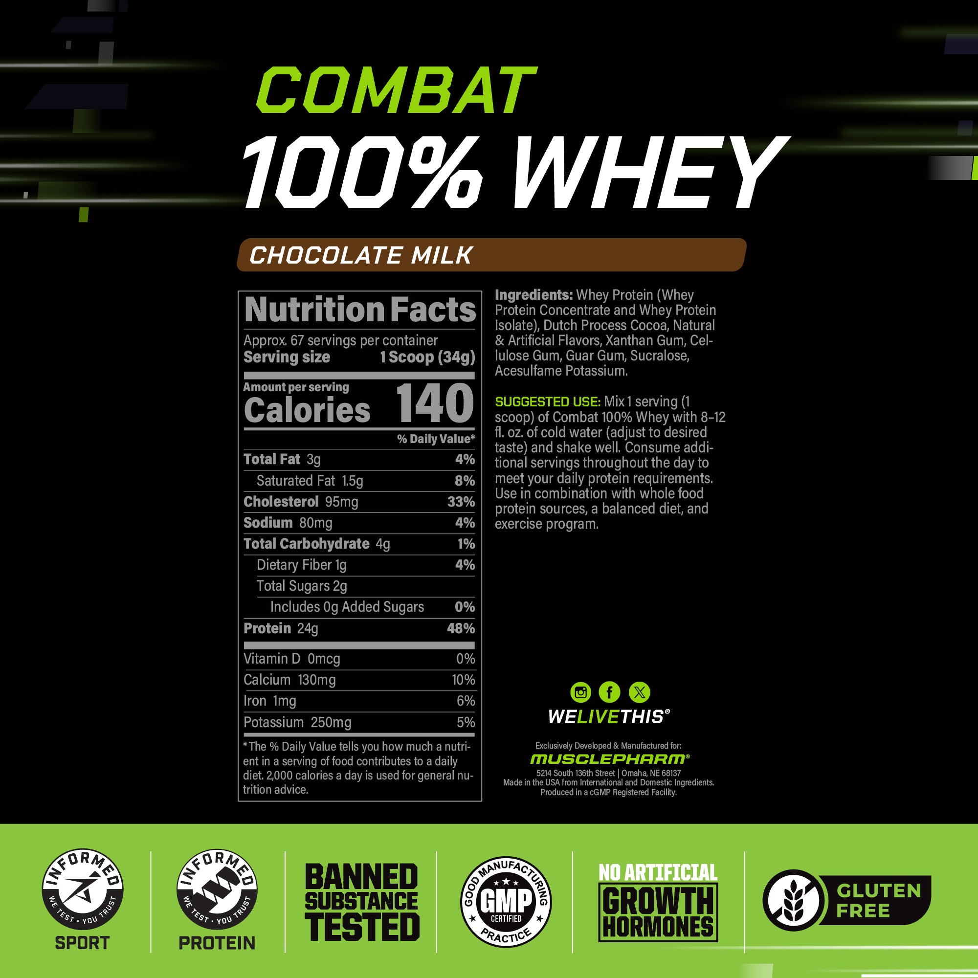 COMBAT 100% WHEY