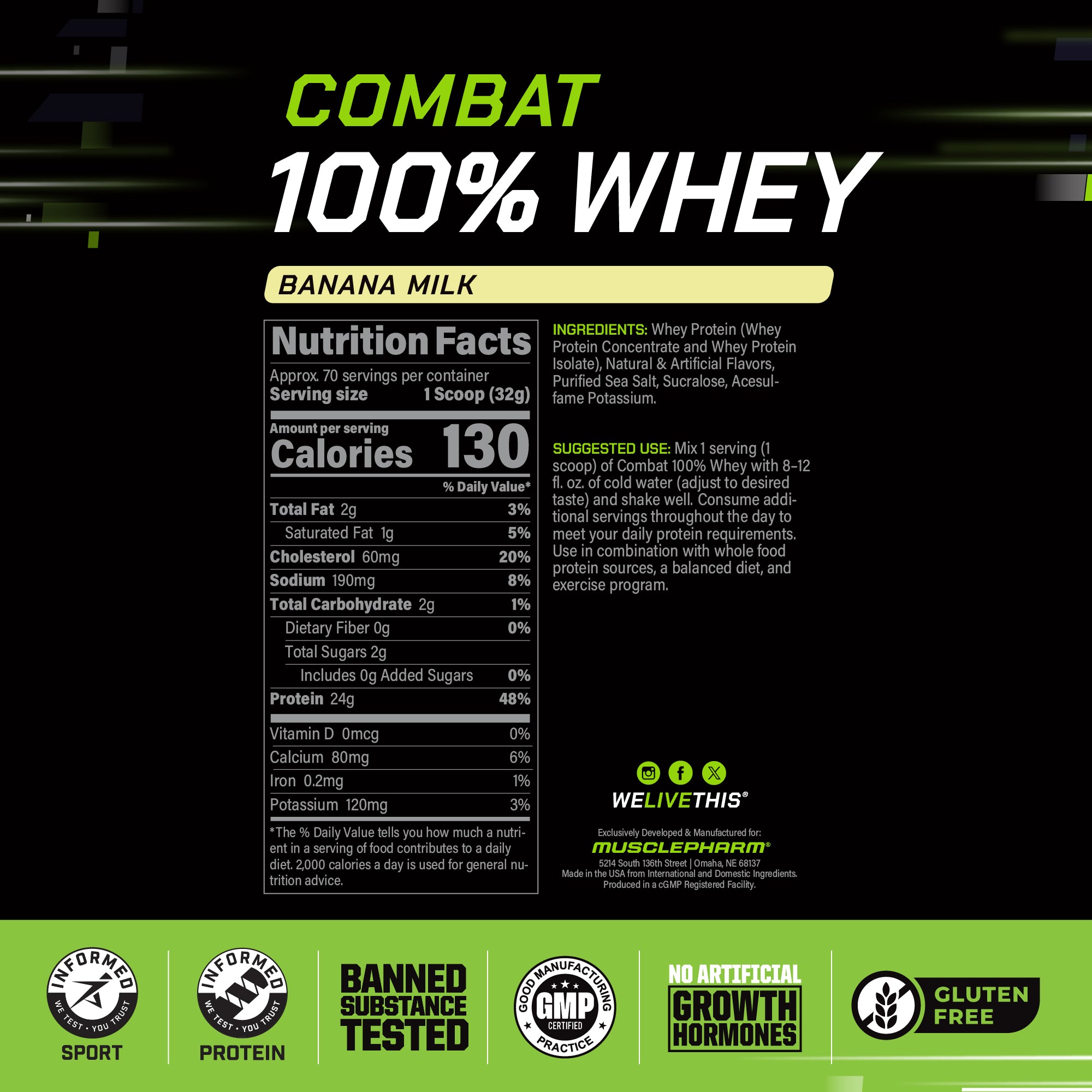 COMBAT 100% WHEY