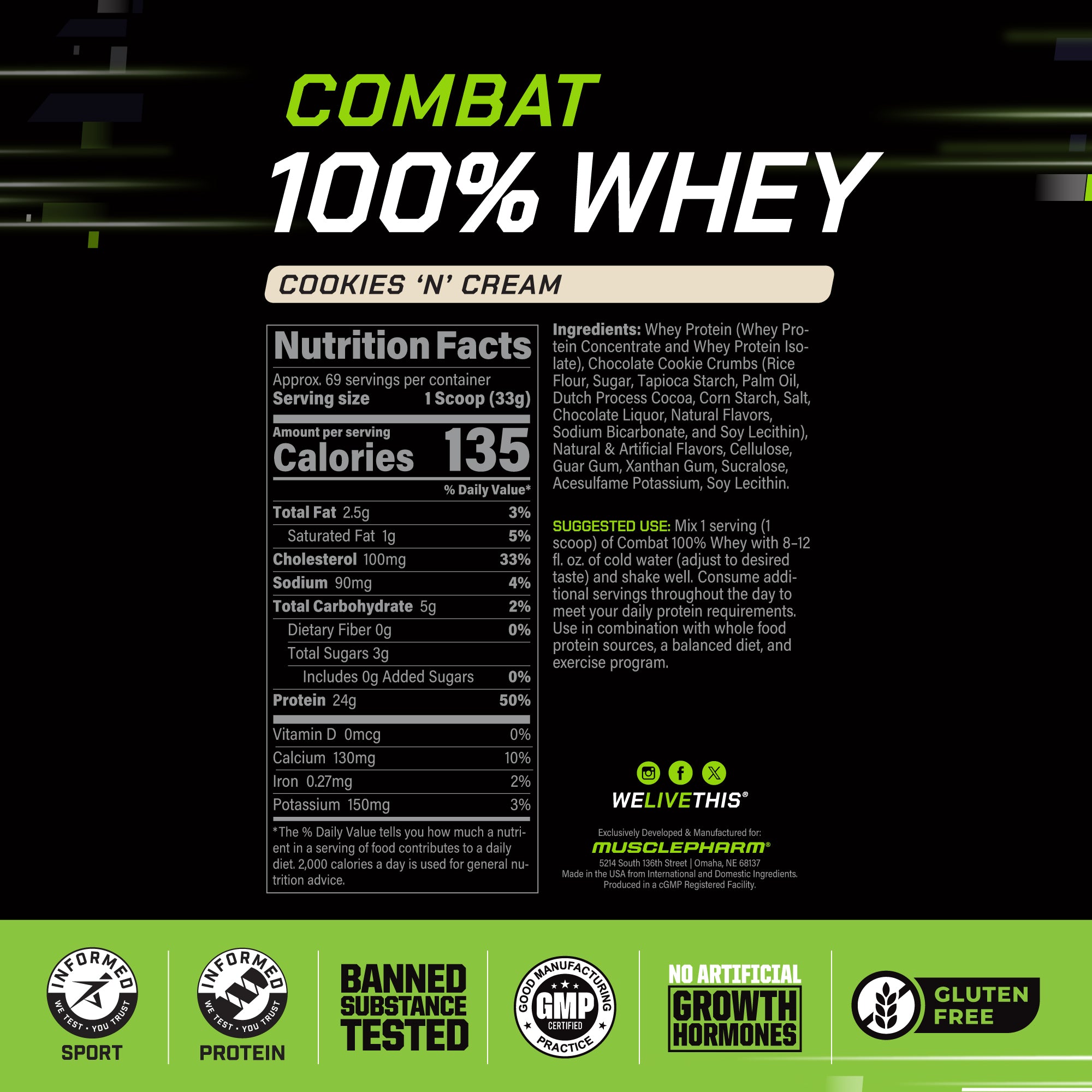 COMBAT 100% WHEY