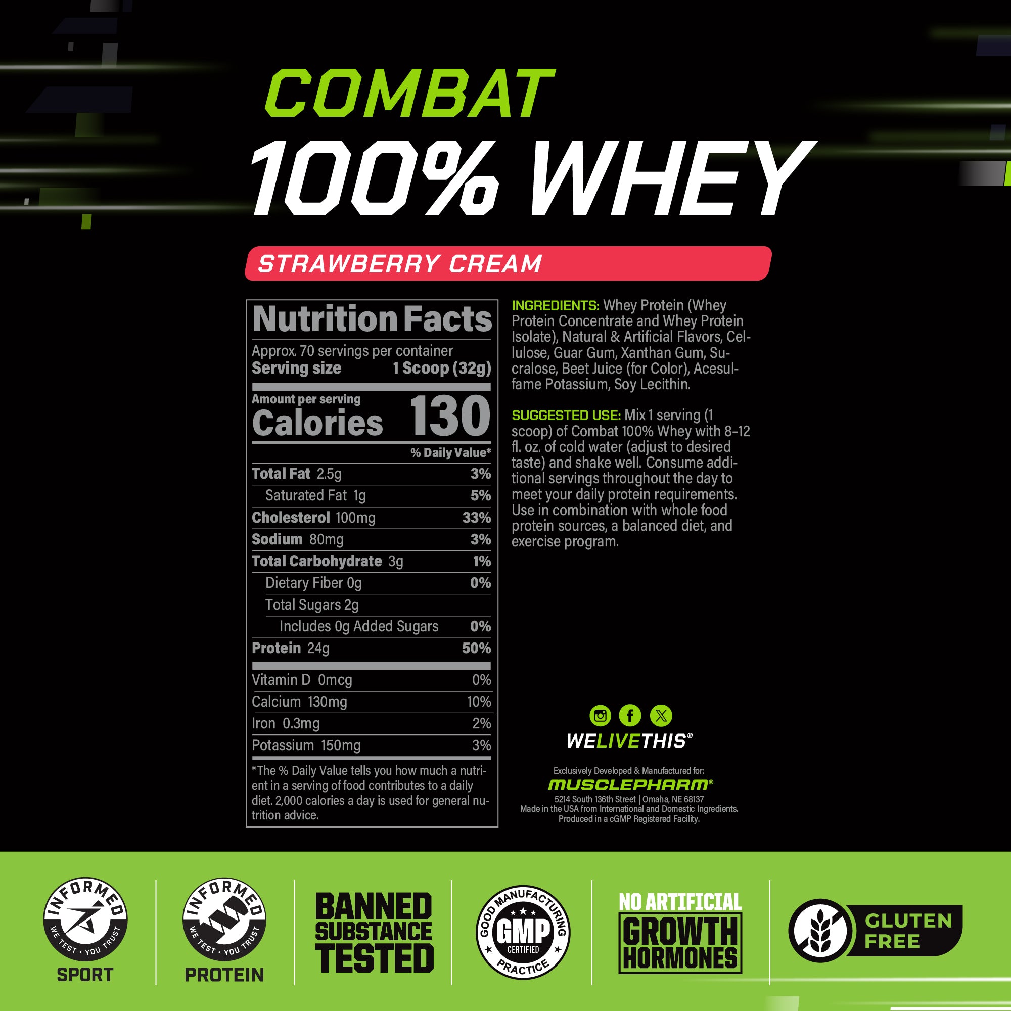 COMBAT 100% WHEY