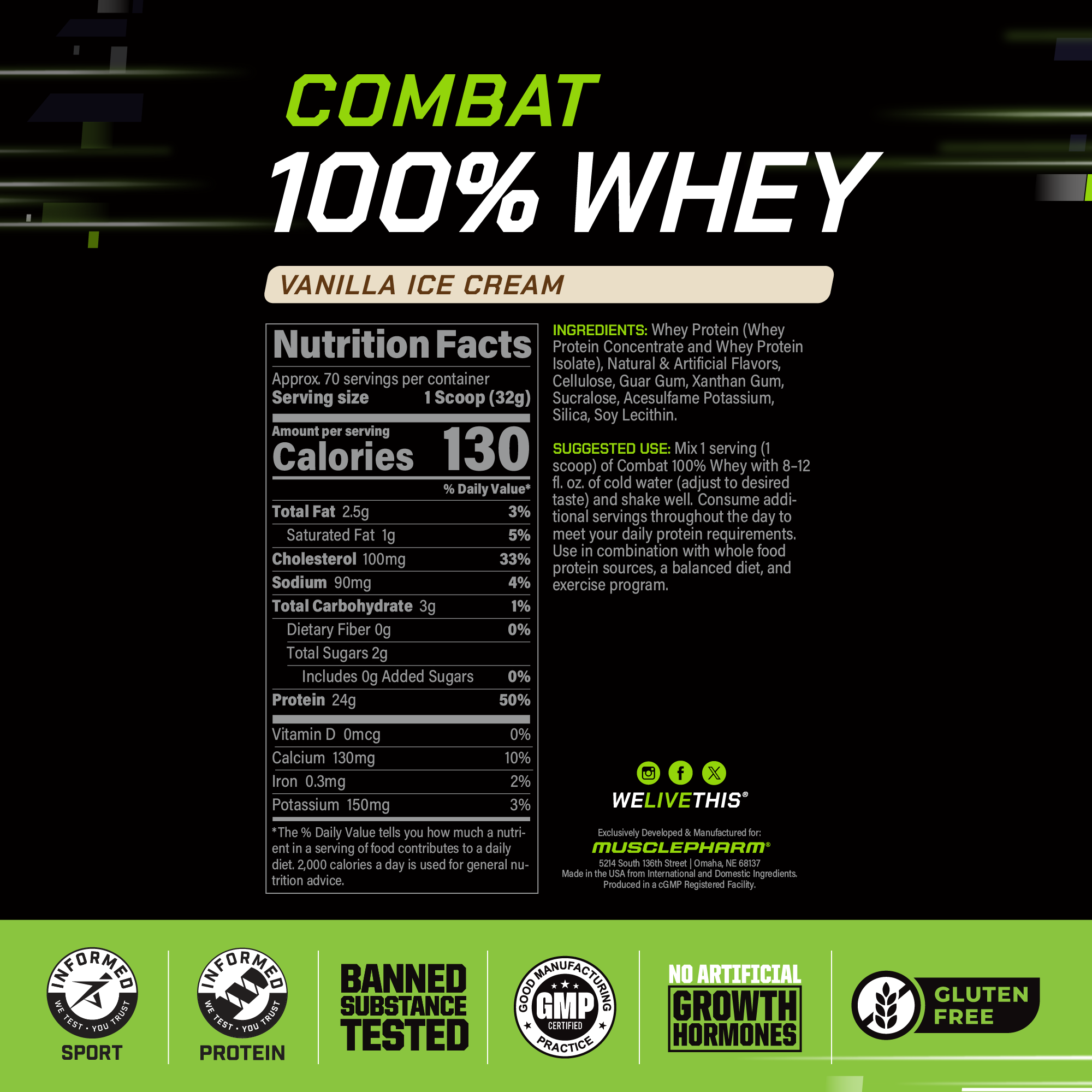 COMBAT 100% WHEY