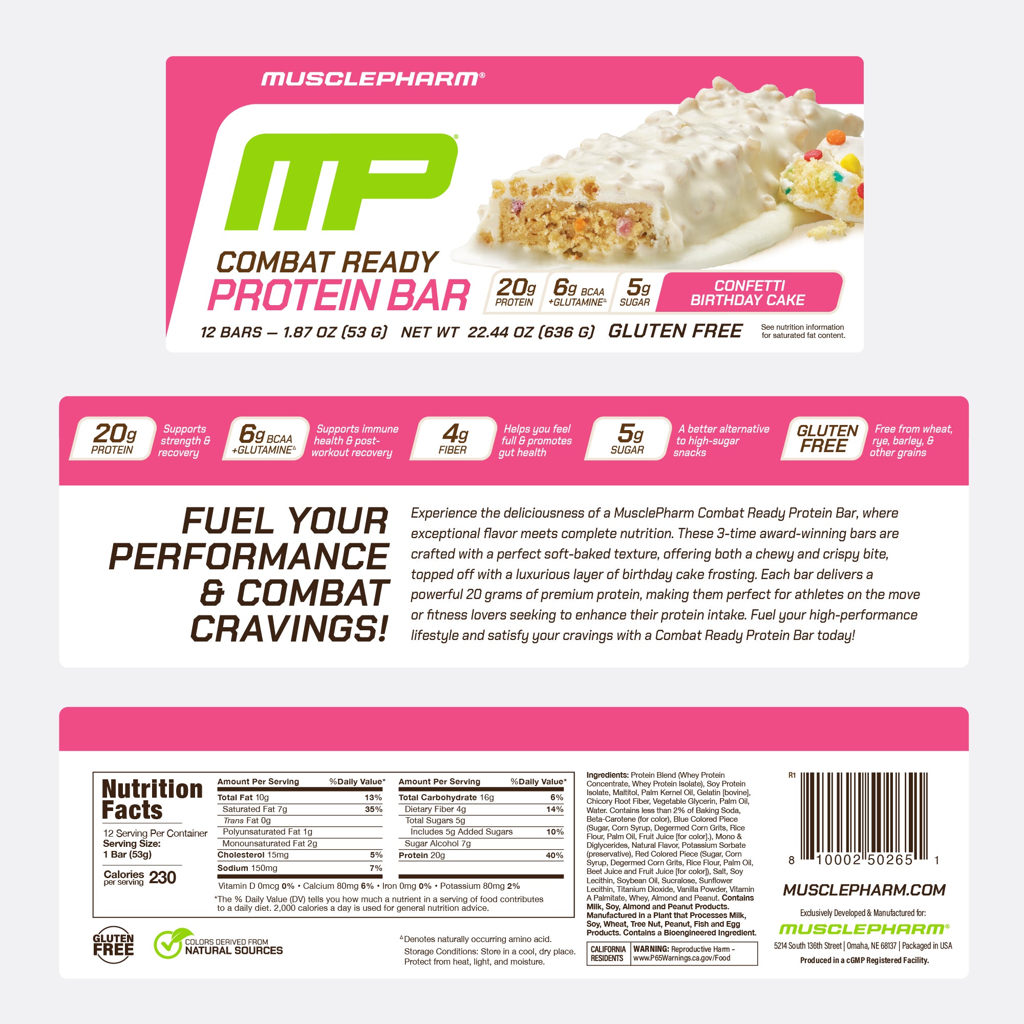 COMBAT READY PROTEIN BARS 12 PACK