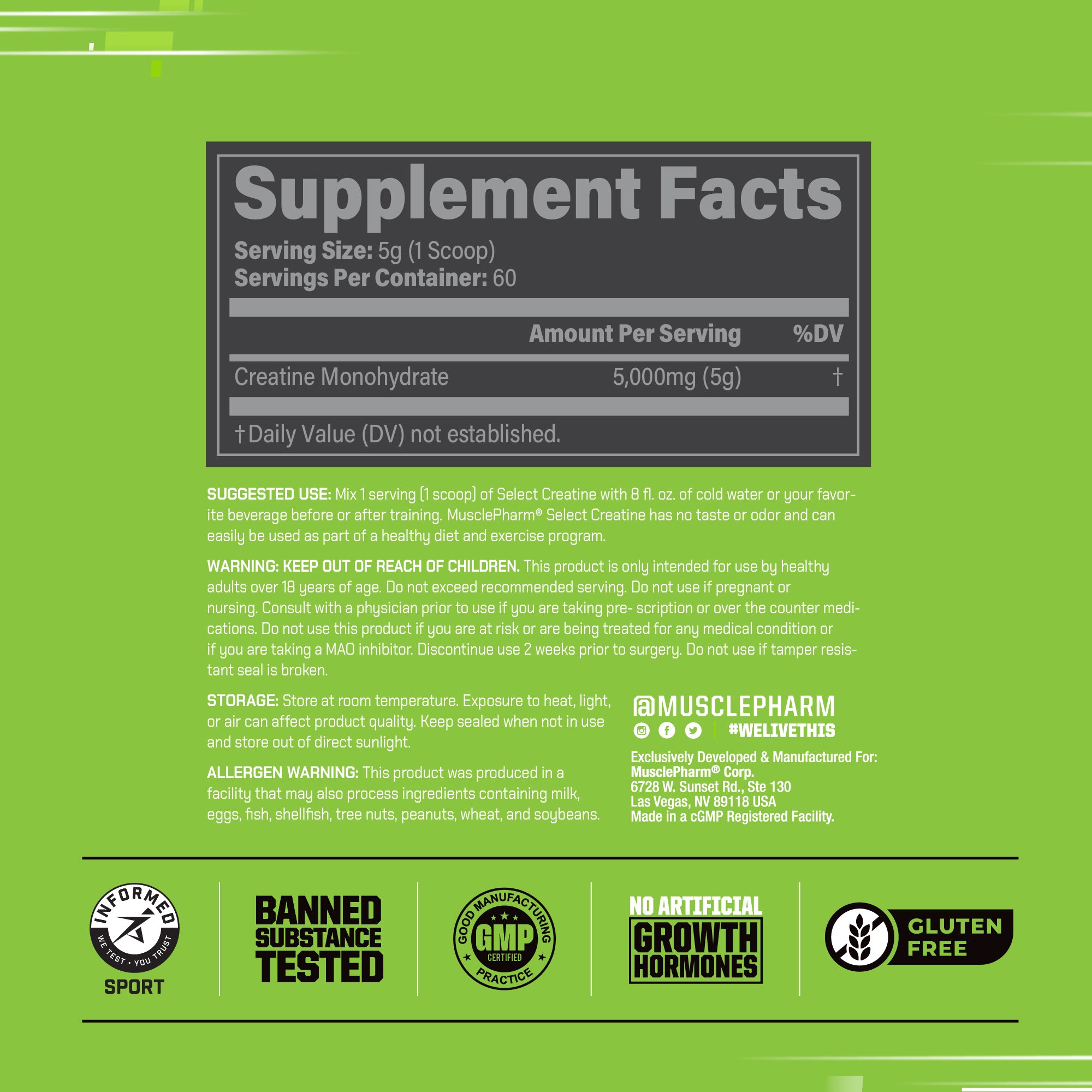 SELECT CREATINE
