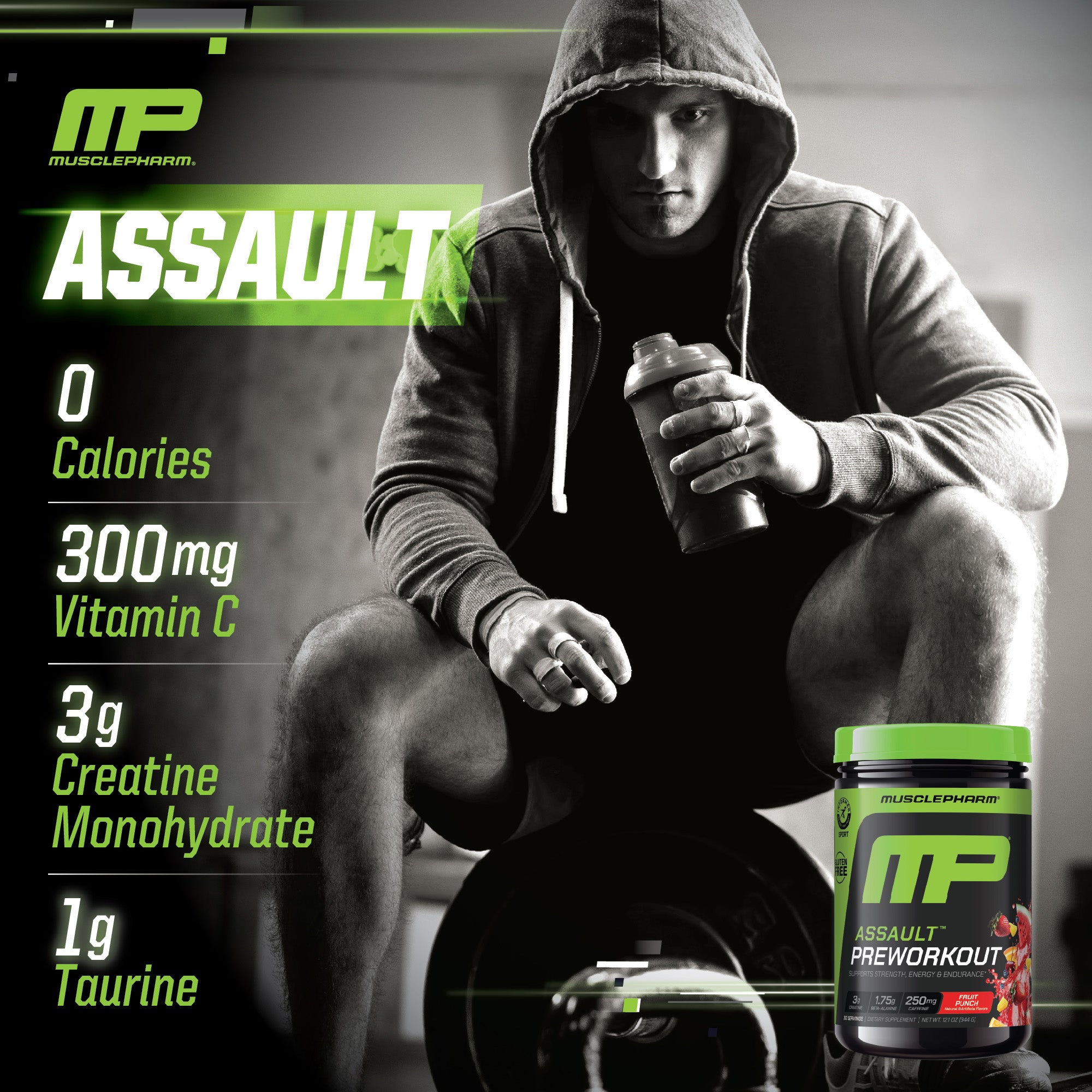 スポーツ・フィットネス CZW AERIAL ASSAULT MusclePharm | Assault Energy+Strength