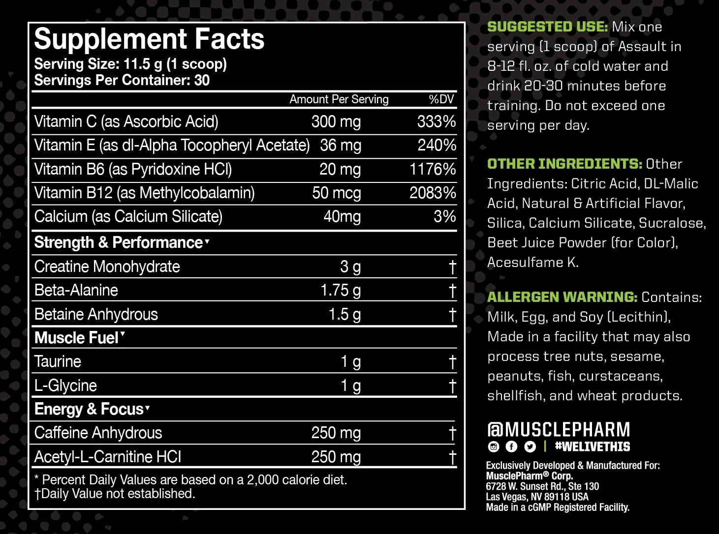 SUPPLEMENTS FACTS