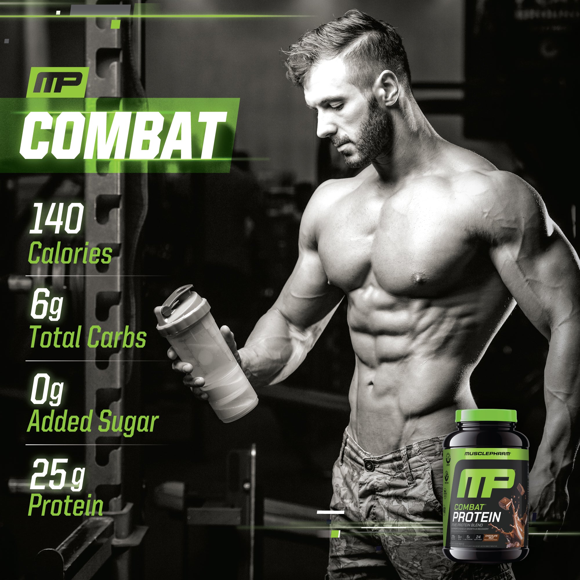 Combat Protein Powder | Multi-Source Protein Blend for Recovery